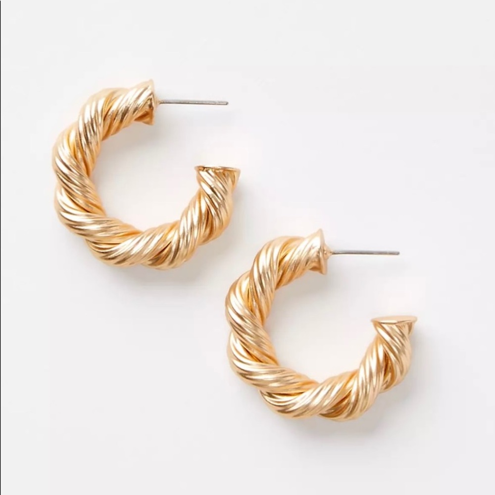 Loft ROPE twist hoop earring